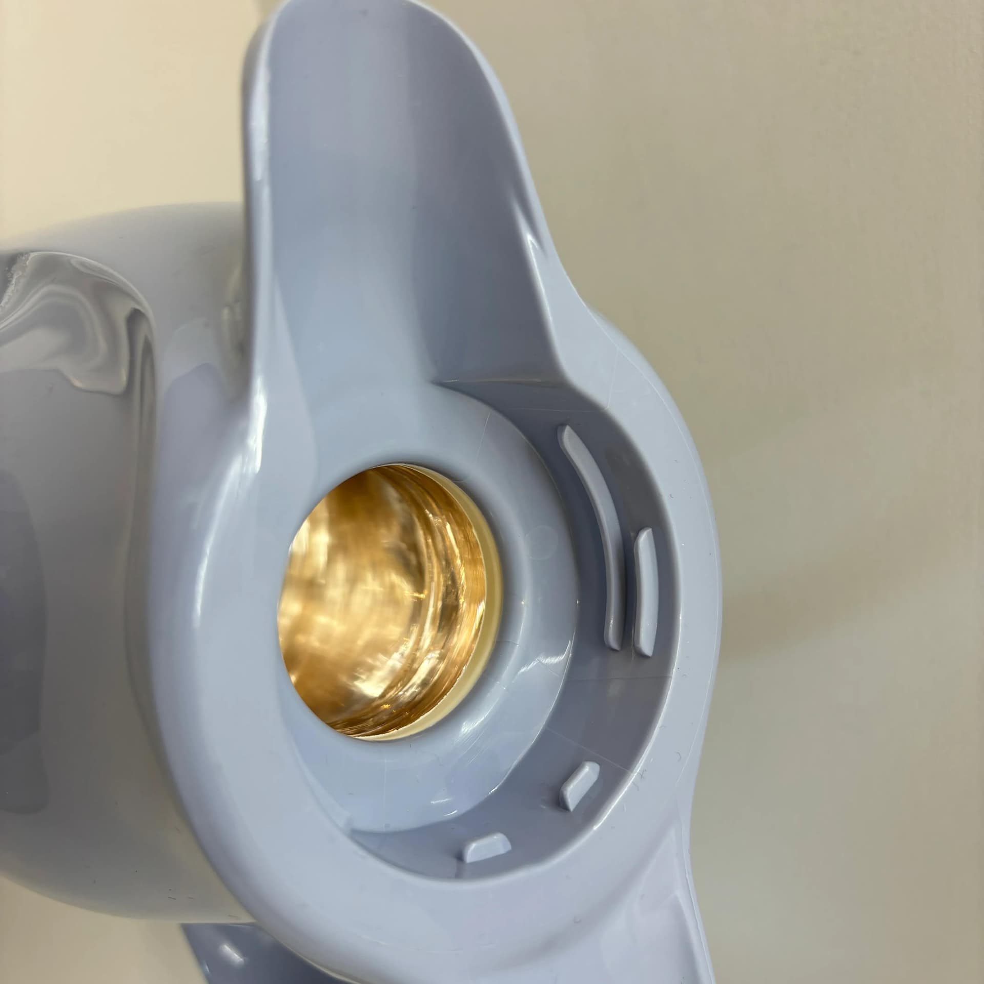 Thermos Bella, grey navy red, plastic, Rotpunkt, Germany, 1980s. - 9011