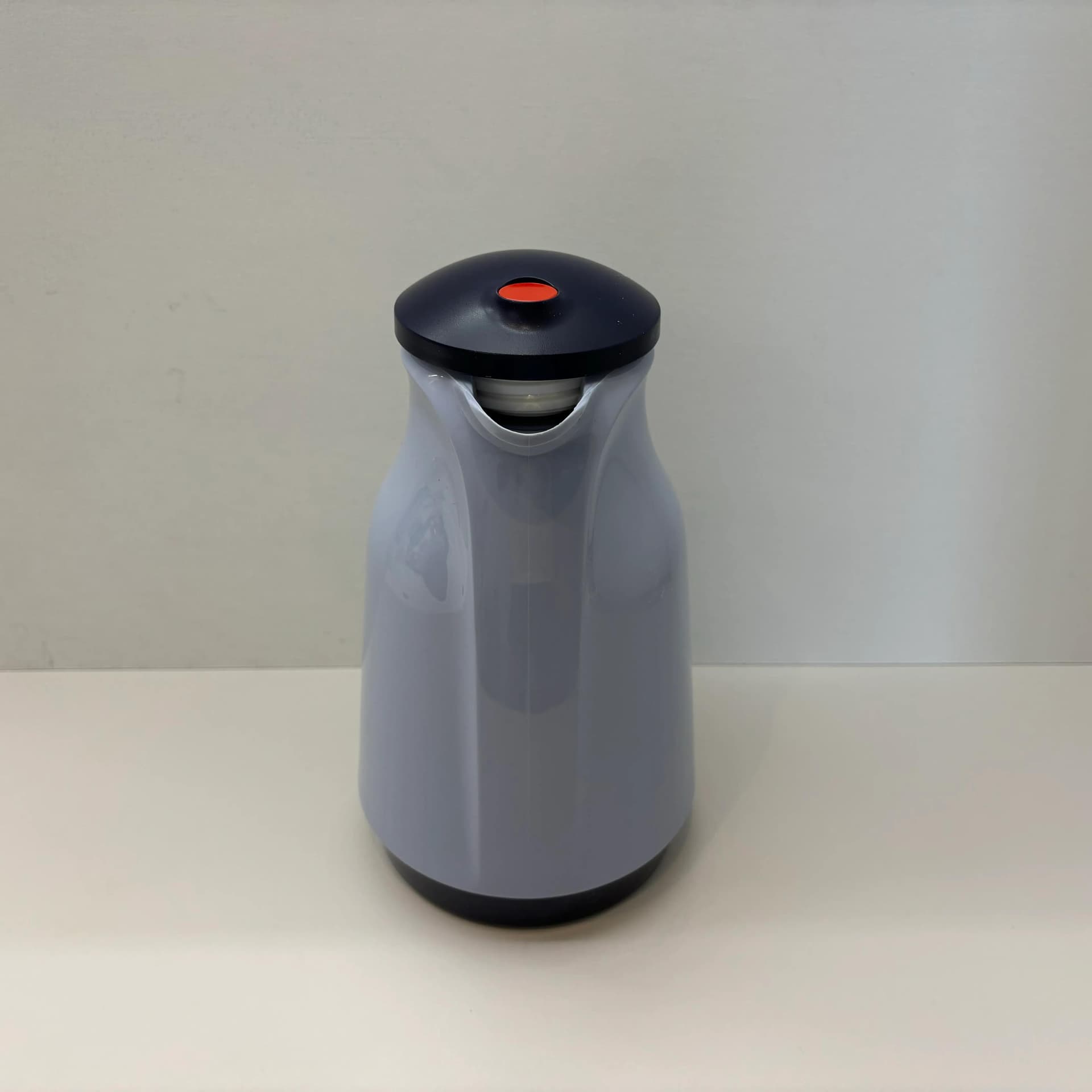 Thermos Bella, grey navy red, plastic, Rotpunkt, Germany, 1980s. - 9007