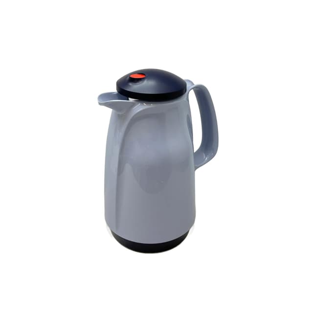 Thermos Bella, grey navy red, plastic, Rotpunkt, Germany, 1980s. - DIMENSION