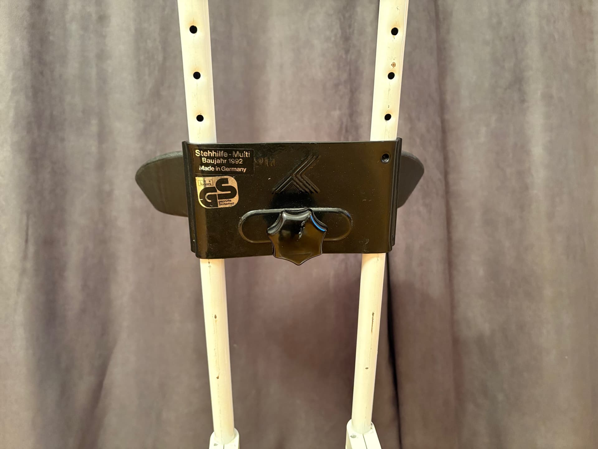 Stołek, ivory white, czarny, Niemcy, lata 90. - 131806