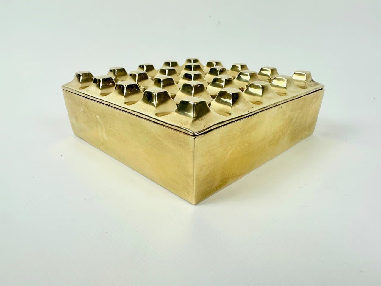 Popielniczka Ultima, złoty, mosiądz, Szwecja, lata 60. - 149781