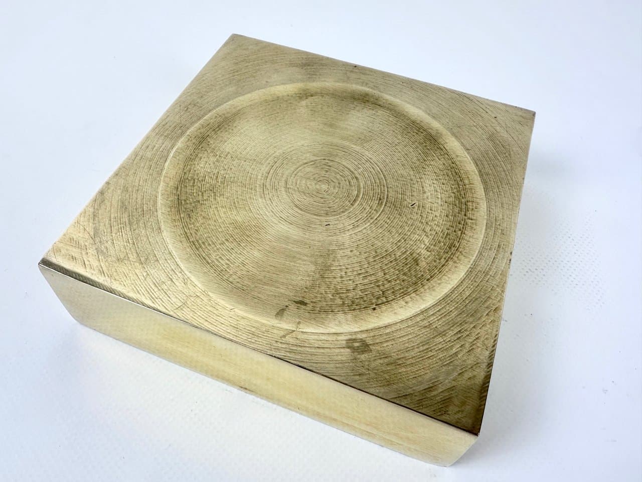 Popielniczka Ultima, złoty, mosiądz, Szwecja, lata 60. - 149785