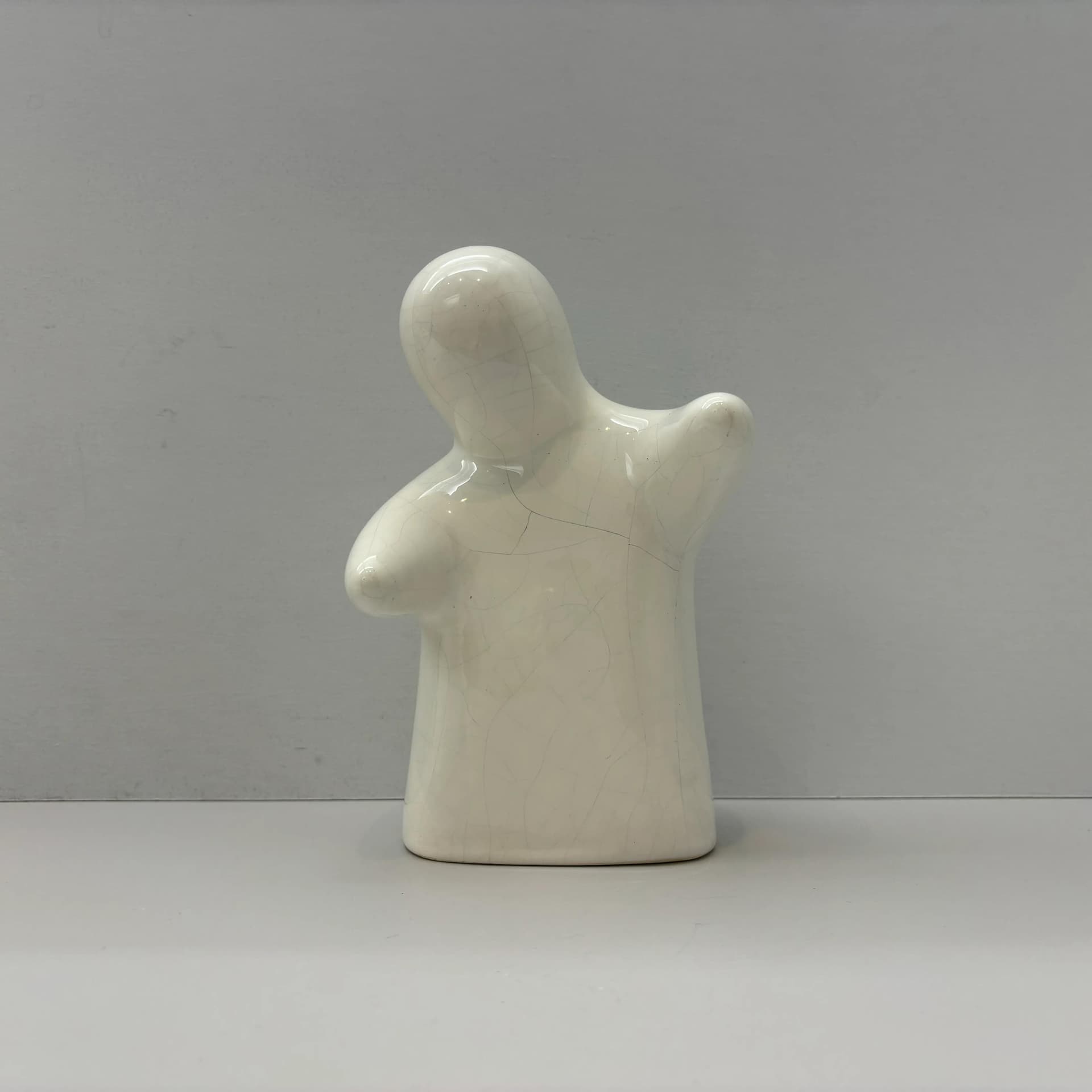 Skarbonka Ghost, biały, ceramika, Niemcy, lata 80. - 8982