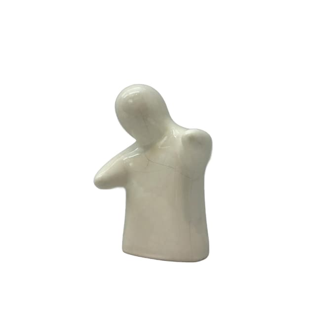 Skarbonka Ghost, biały, ceramika, Niemcy, lata 80. - WYMIARY