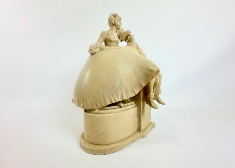 Figurine Guitar Flirt Scene, ivory, ceramic, Czech Republic, 1950s - 149799