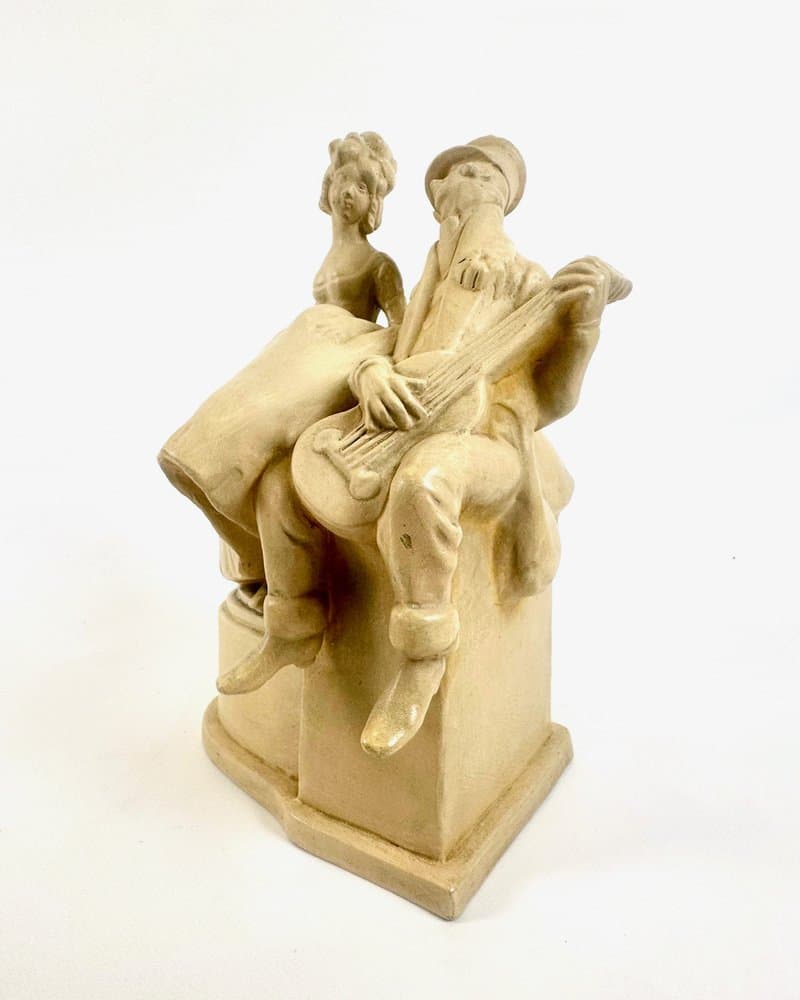 Figurine Guitar Flirt Scene, ivory, ceramic, Czech Republic, 1950s - 149803
