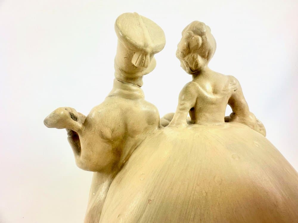 Figurine Guitar Flirt Scene, ivory, ceramic, Czech Republic, 1950s - 149806