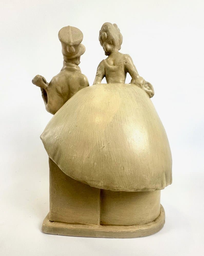 Figurine Guitar Flirt Scene, ivory, ceramic, Czech Republic, 1950s - 149804