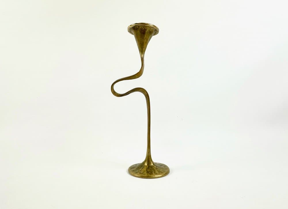 Candleholder Amadeus, gold, bronze, Fratelli Tonini, Italy, 1950s - 149858