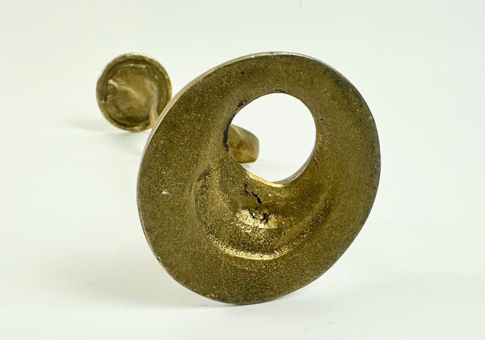 Candleholder Amadeus, gold, bronze, Fratelli Tonini, Italy, 1950s - 149863