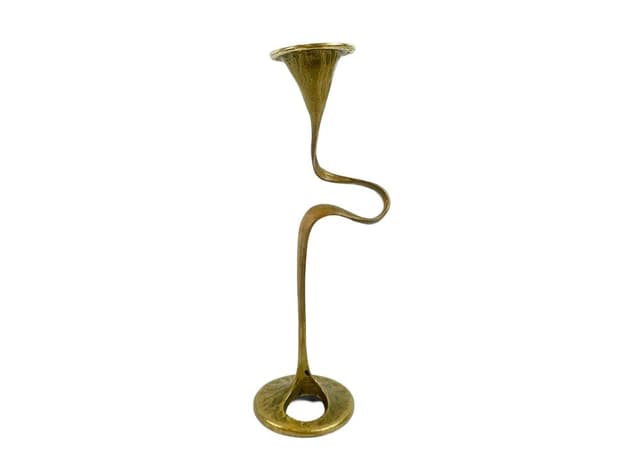Candleholder Amadeus, gold, bronze, Fratelli Tonini, Italy, 1950s - DIMENSION