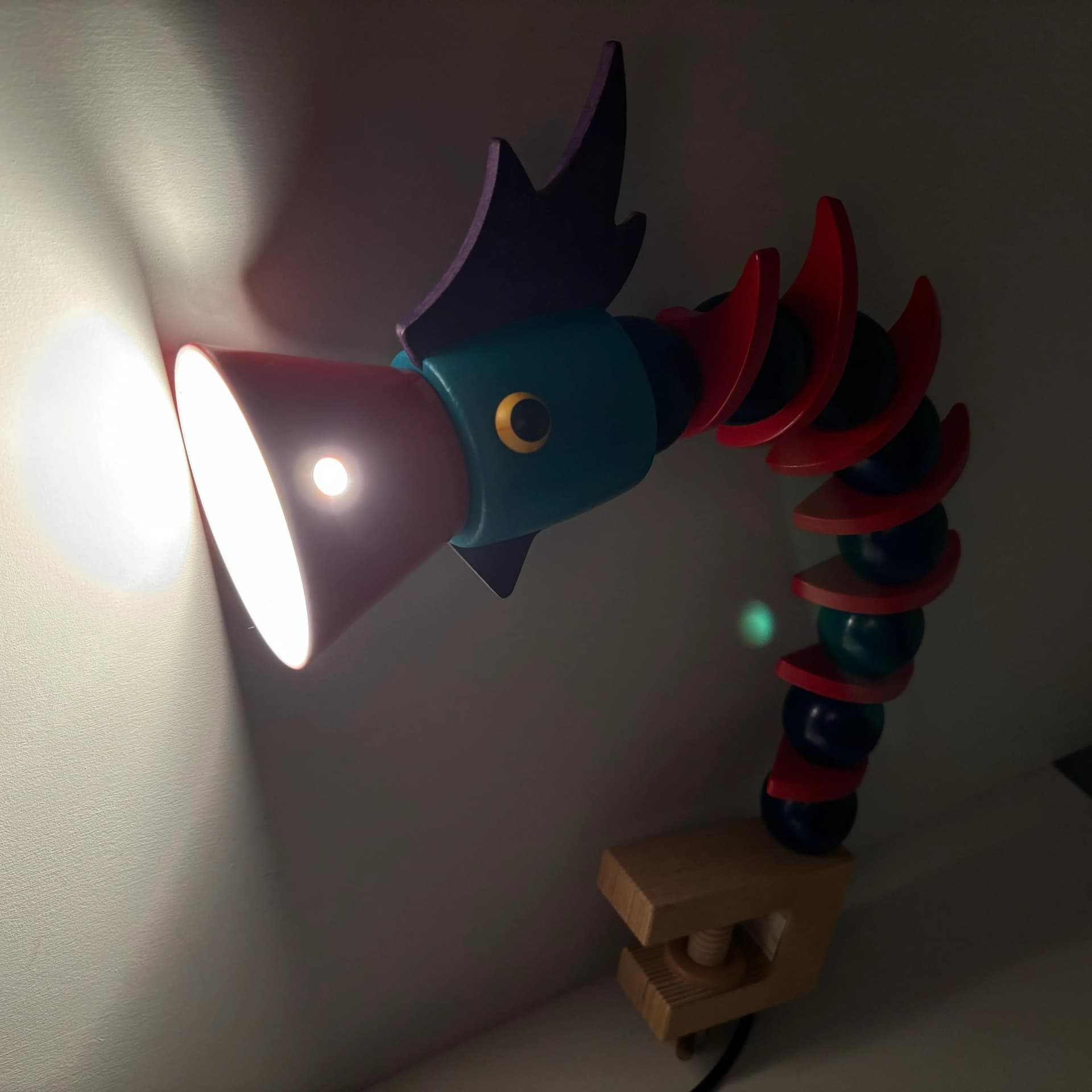 Wielokolorowa lampka biurkowa Pop Art, Haba, Niemcy, lata 90. - 8967