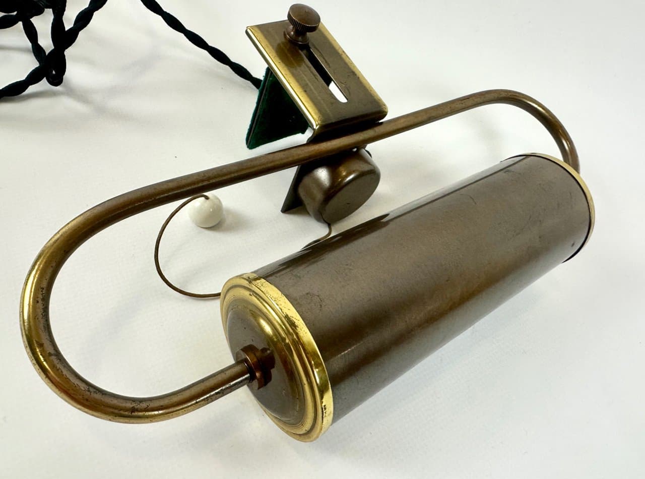 Piano lamp Art Deco, golden brass, Germany, 1930s - 149880