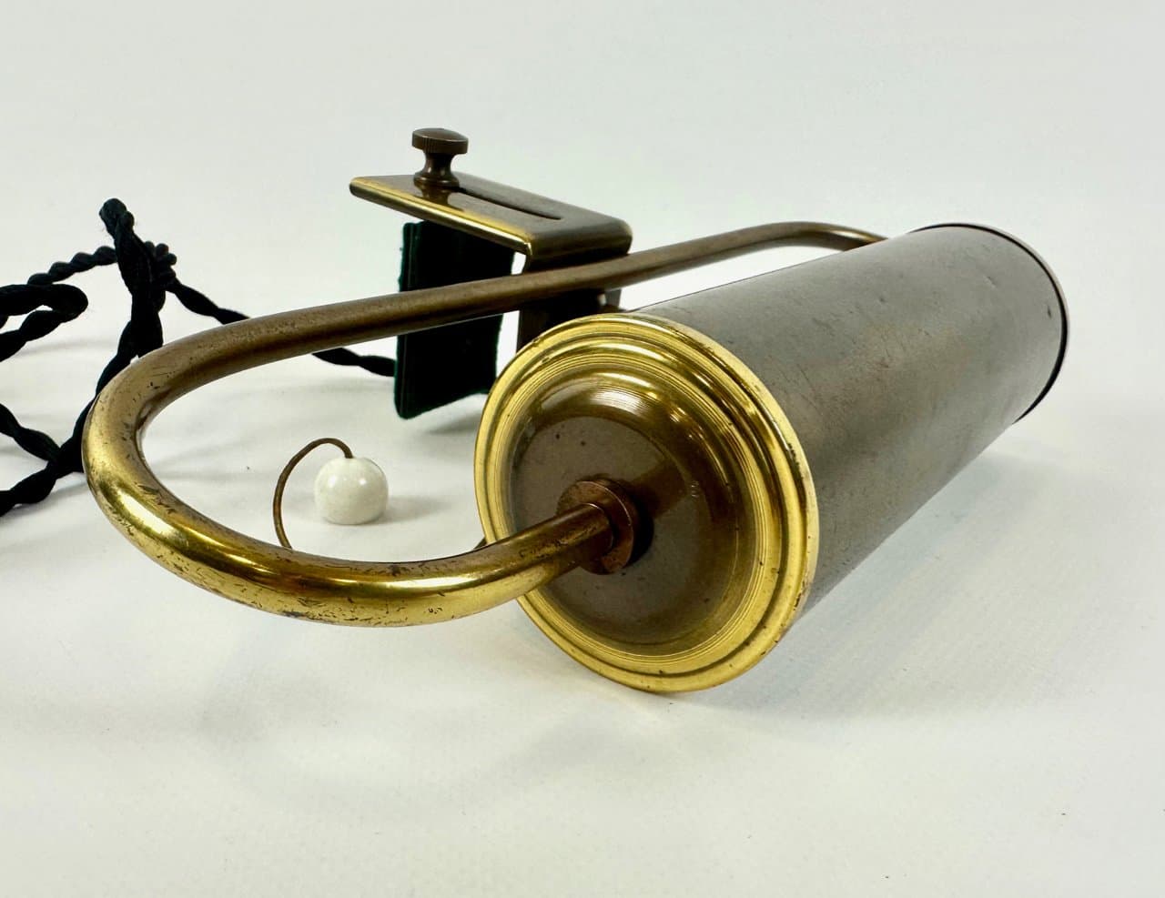 Piano lamp Art Deco, golden brass, Germany, 1930s - 149879