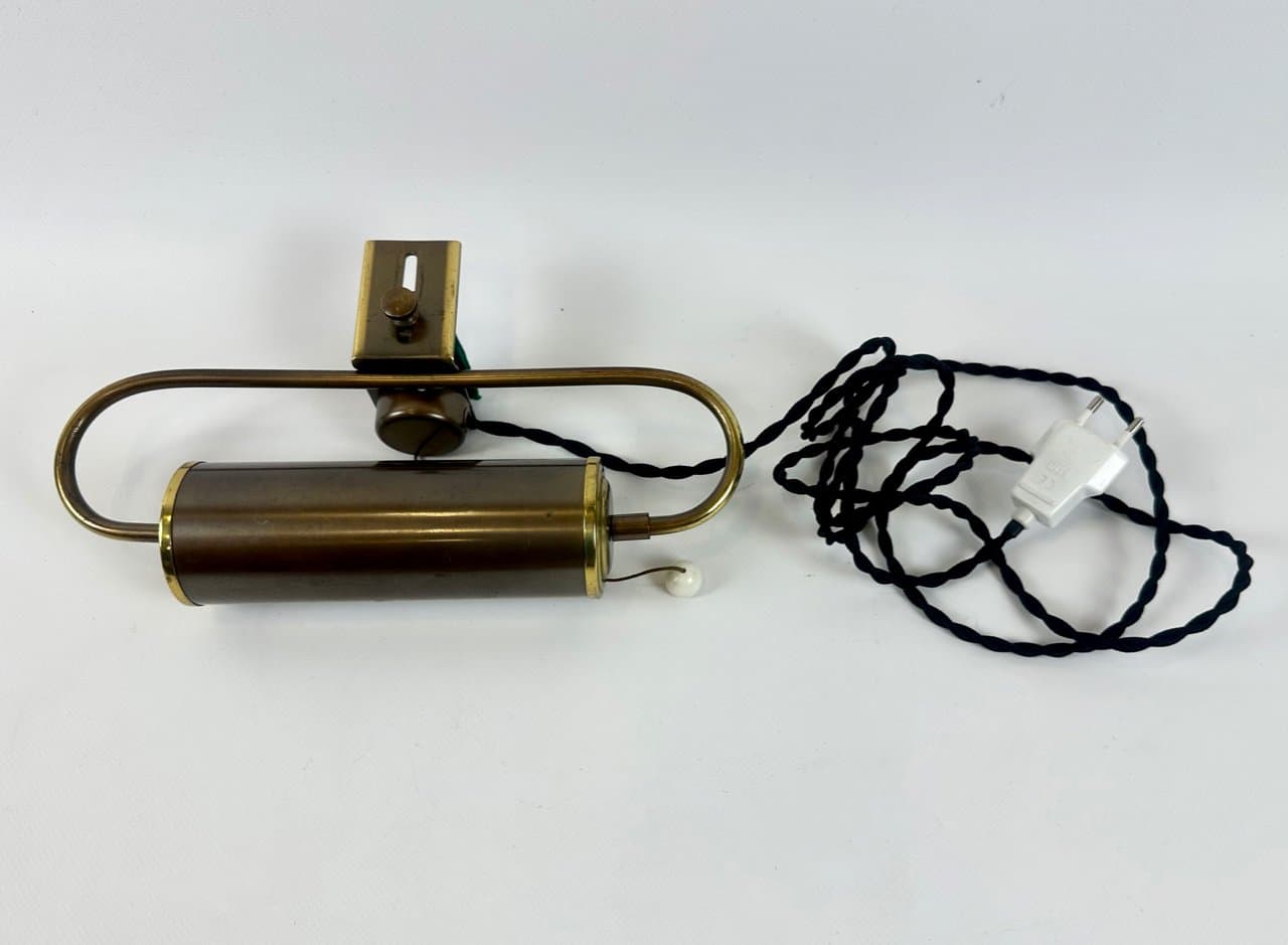 Piano lamp Art Deco, golden brass, Germany, 1930s - 149877