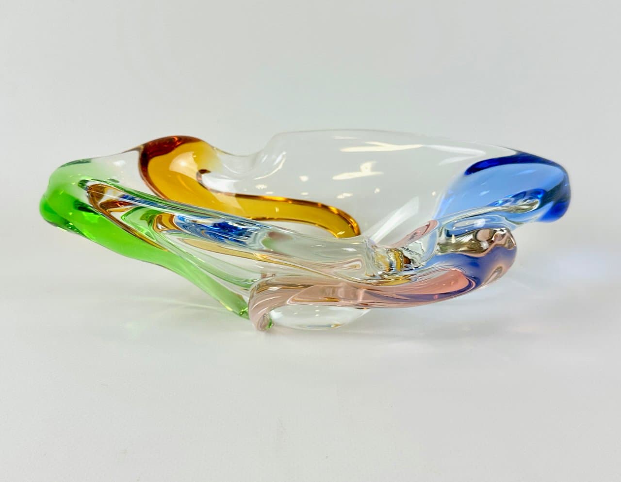 Popielniczka Rhapsody, multikolor, szkło, proj. F. Zemek, Czechy, lata 60. - 149944