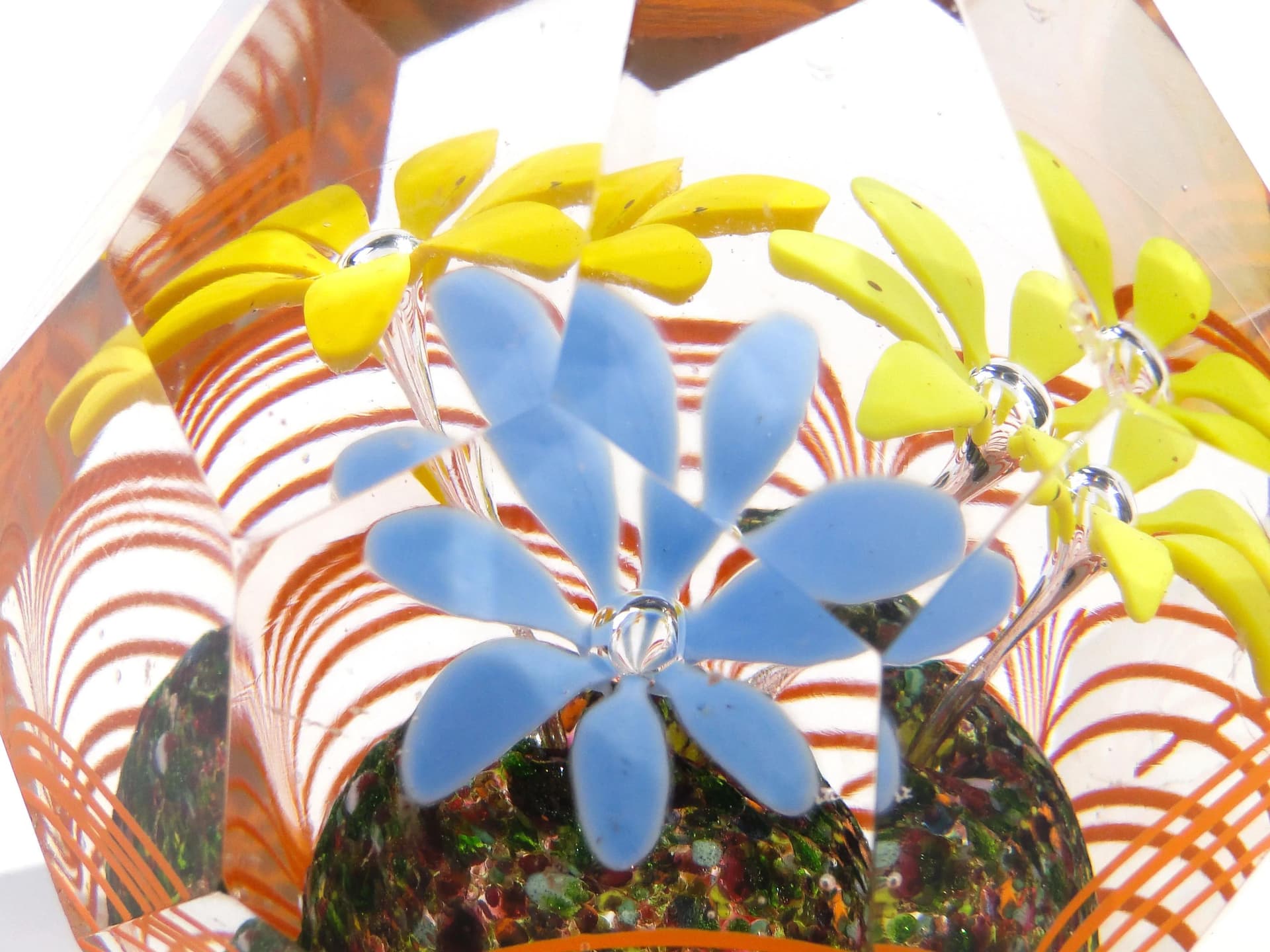 Przycisk do papieru, secesja, transparentny, kryształ, Austro-Węgry, początek XX w. - 9051