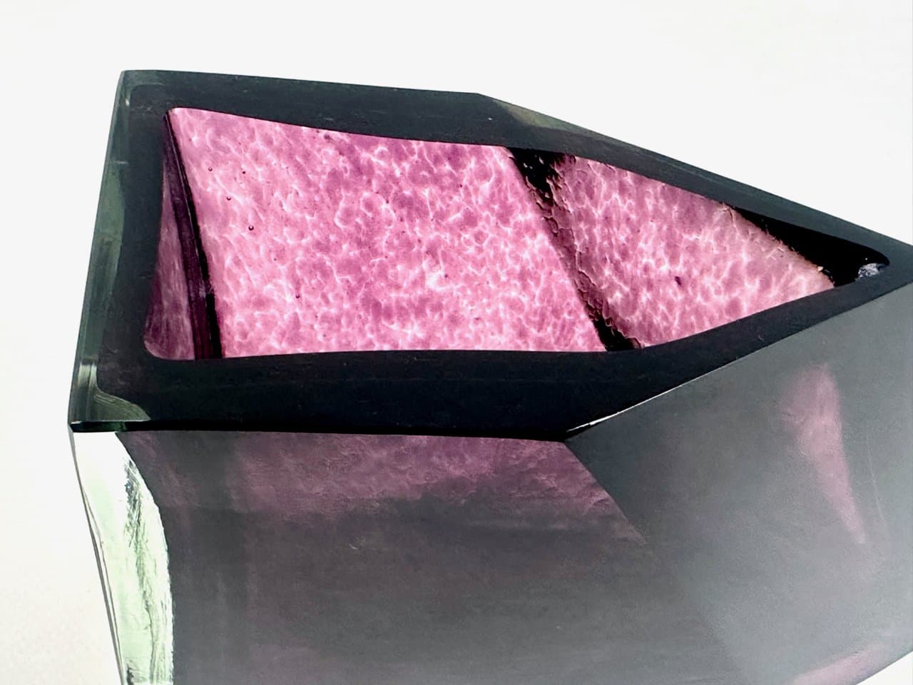 Wazon Bohemian, fioletowy, kryształ, Czechy, lata 60. - 150038