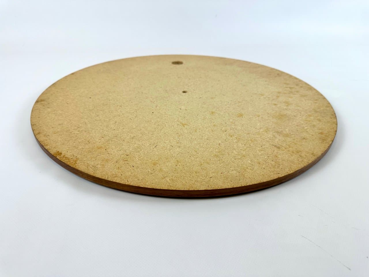 Wall mirror round, crystal, dark brown teak, Germany, 1970s - 150134