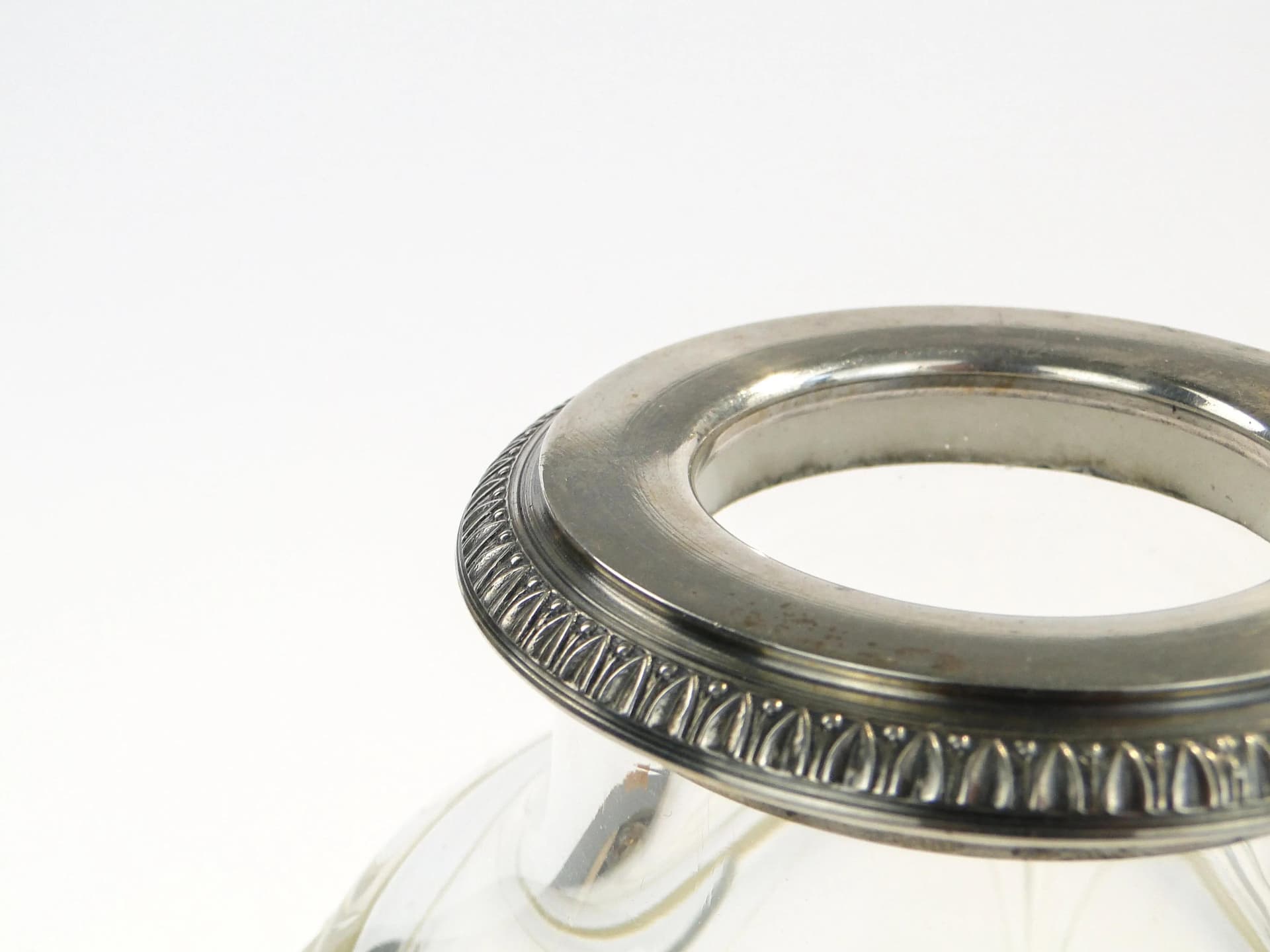 Wazon Art Deco, kryształ przezroczysty, srebro, Baccarat, Francja, lata 30. - 9030