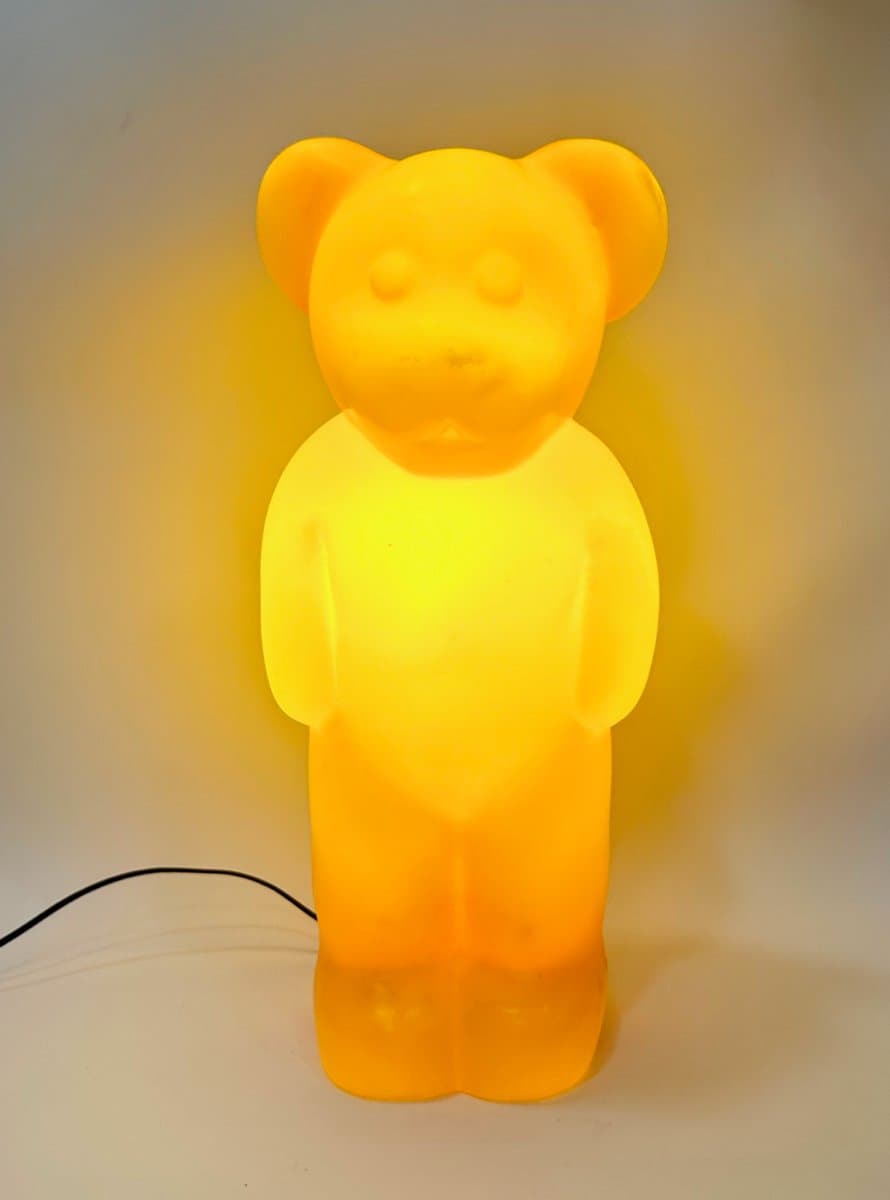 Lampa podłogowa Lumibär, pomarańczowy, plastik, Niemcy, lata 80. - 150155