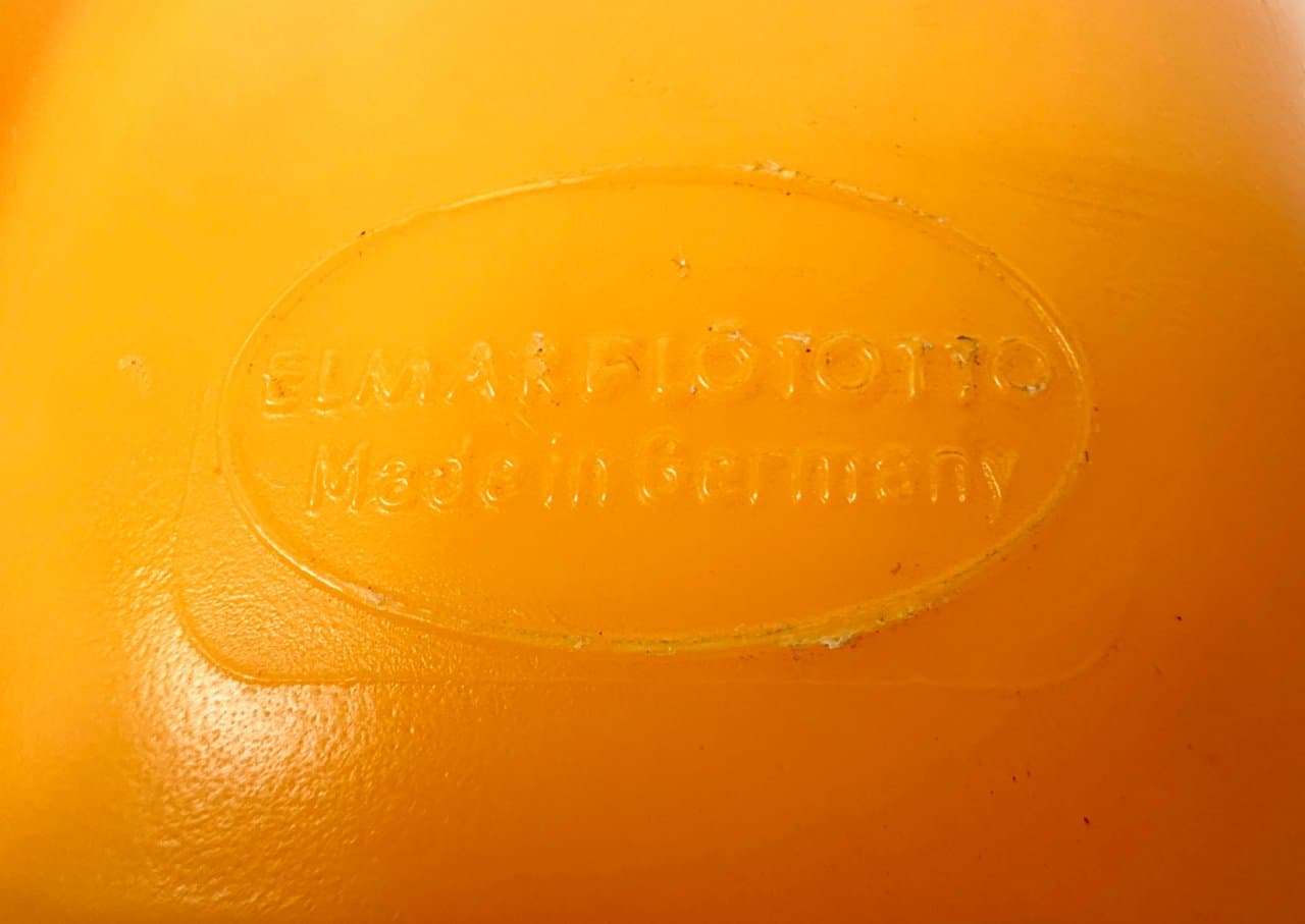 Lampa podłogowa Lumibär, pomarańczowy, plastik, Niemcy, lata 80. - 150164