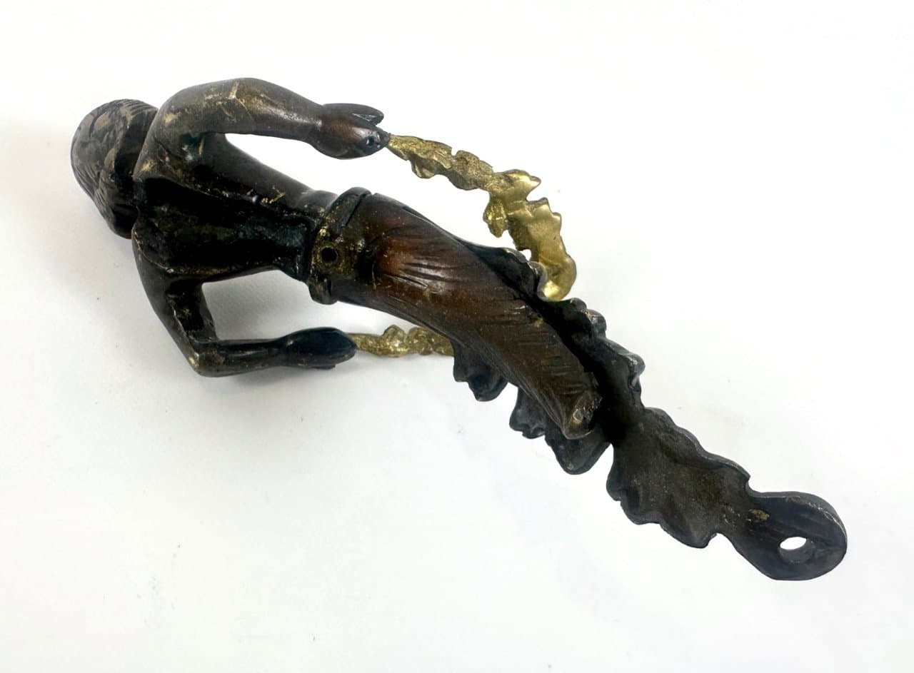 Door Pull Handle Cherub, golden, brass, Victorian style, 19th c. - 150199