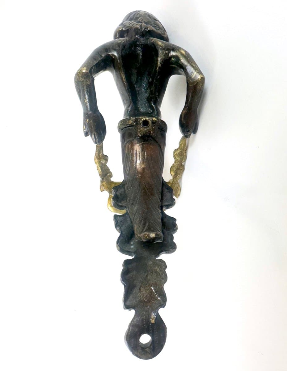 Door Pull Handle Cherub, golden, brass, Victorian style, 19th c. - 150206