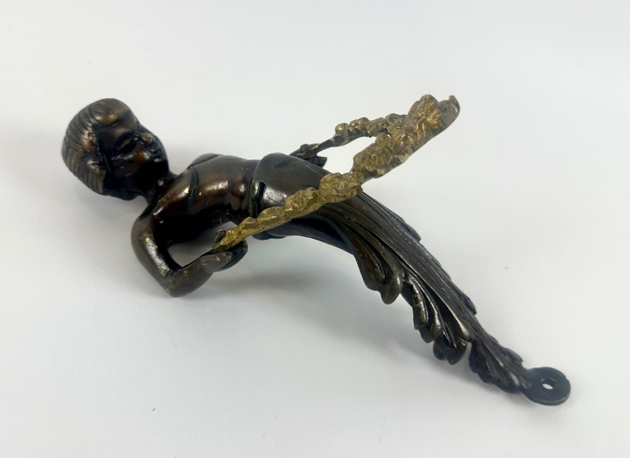 Door Pull Handle Cherub, golden, brass, Victorian style, 19th c. - 150197