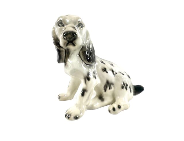 Figurka szczeniaka, kość słoniowa, porcelana, lata 60. - WYMIARY