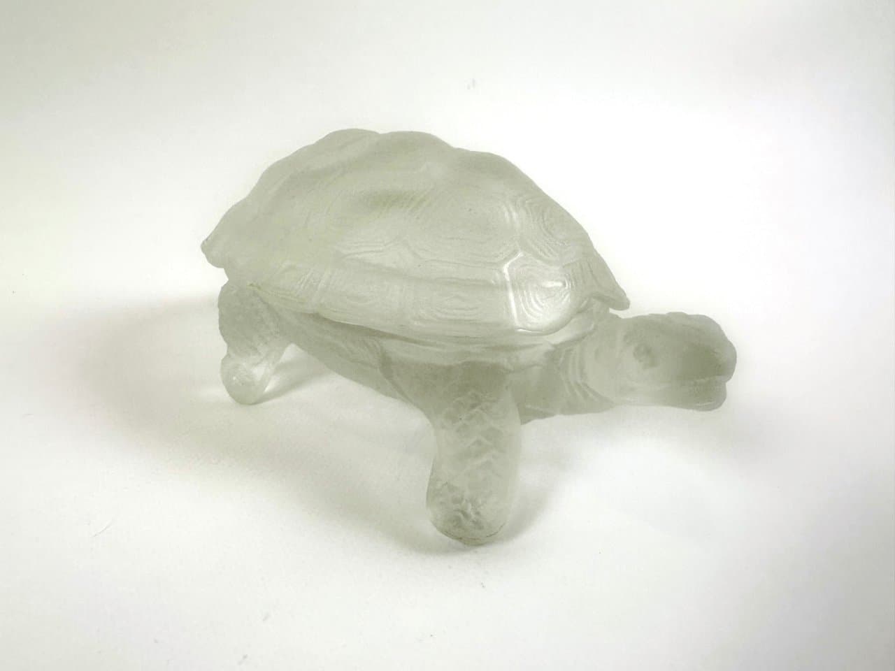 Jewellery box, transparent crystal glass, Czech Republic, 1960s. - 150216