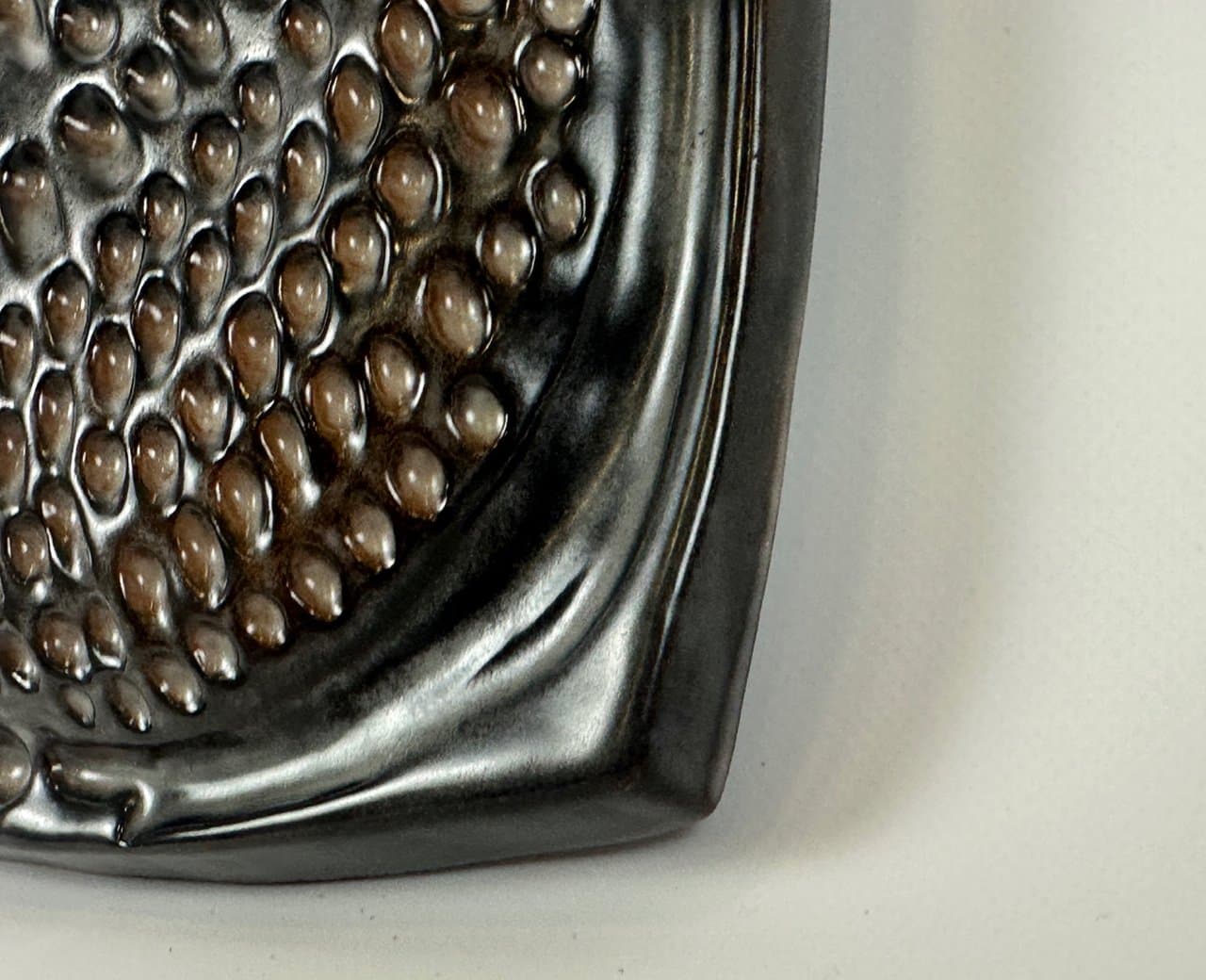 Wall Plaque, grey ceramic, Sweden, 1960s. - 150227