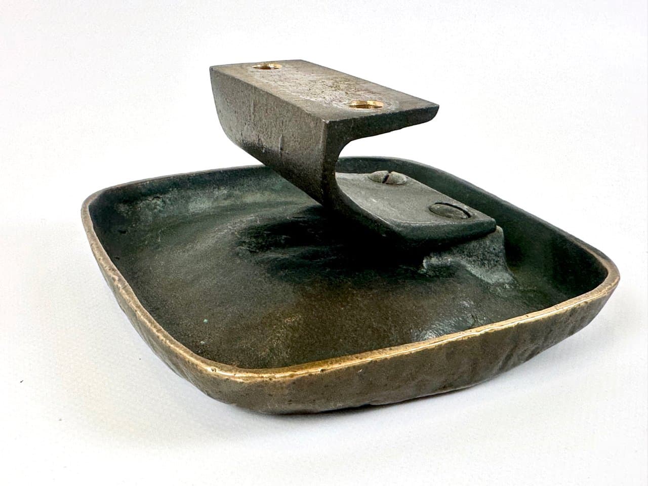 Door handle Alpana, Brutalist, brown, bronze, Germany, 1970s - 150305