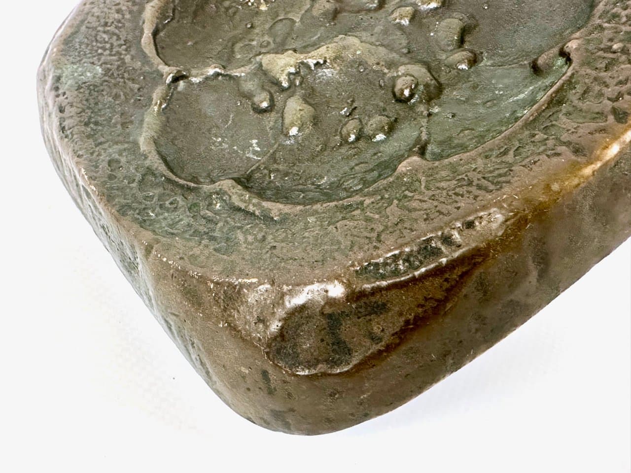 Door handle Alpana, Brutalist, brown, bronze, Germany, 1970s - 150300