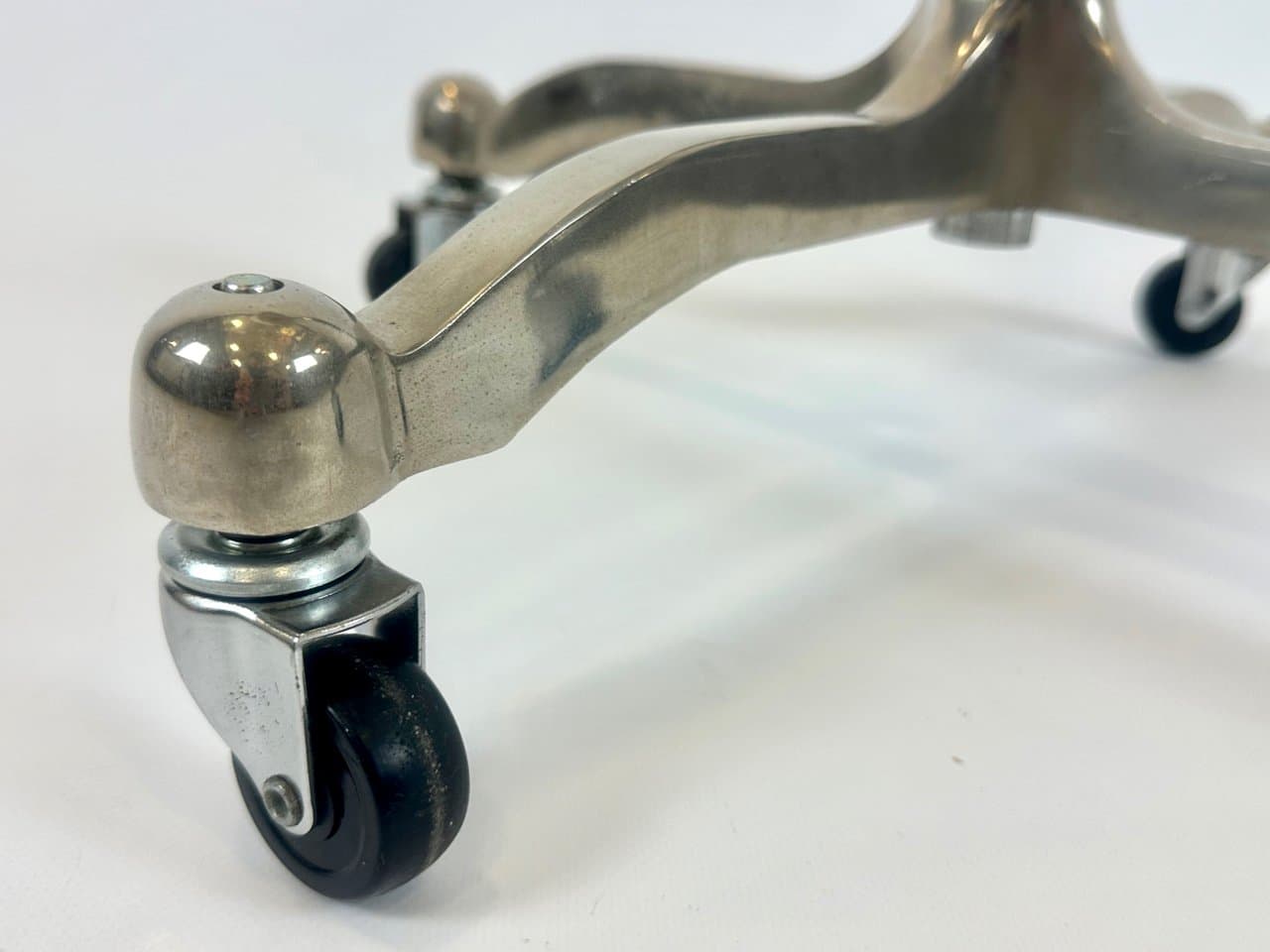 Manekin krawiecki mid-century, len beżowy, metal, plastik, Szwecja, lata 60. - 150361