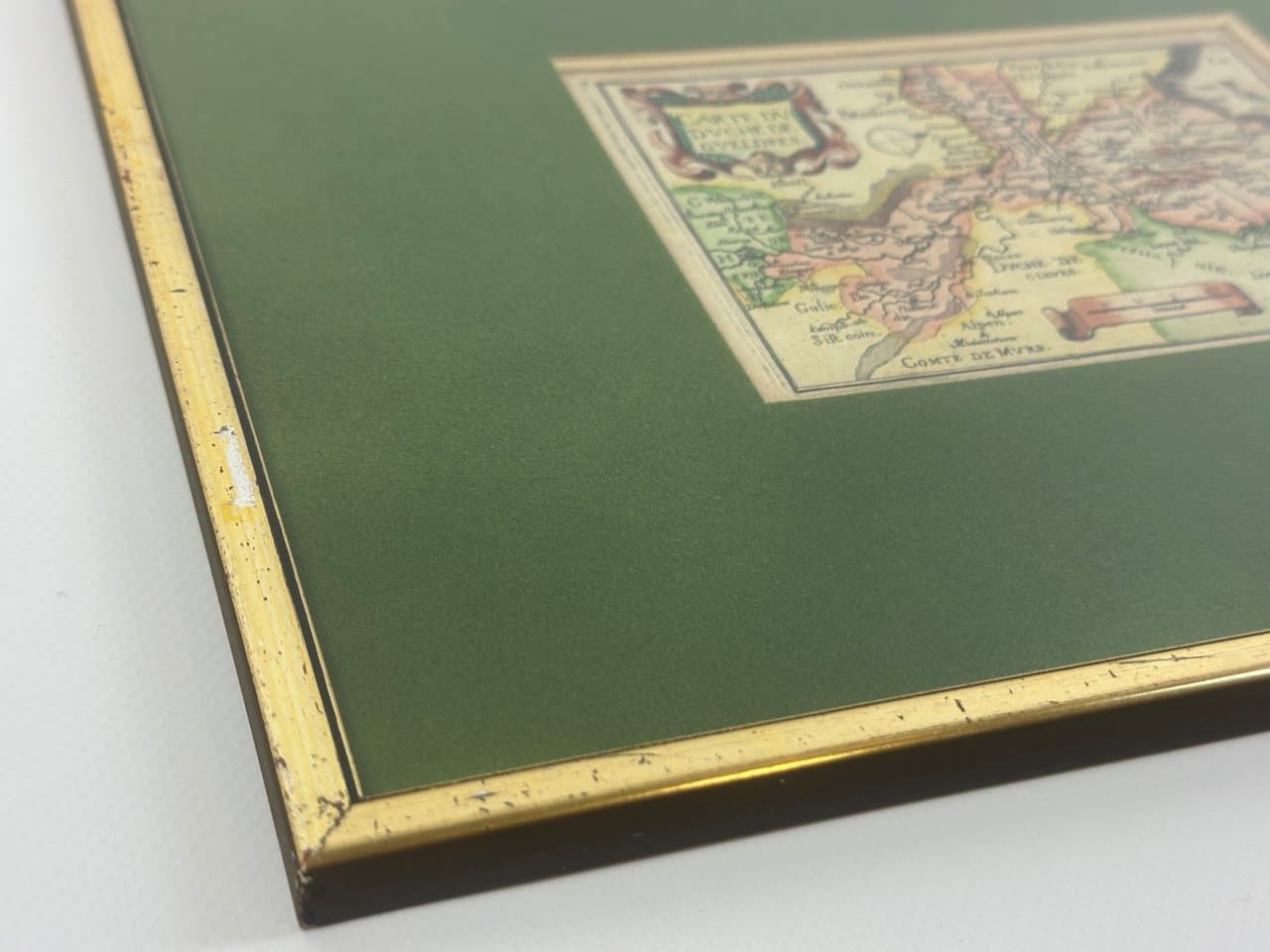 Mapa Gueldria, miedzioryt kolorowany, aut. C. Tassin, Francja, 1633 - 150439