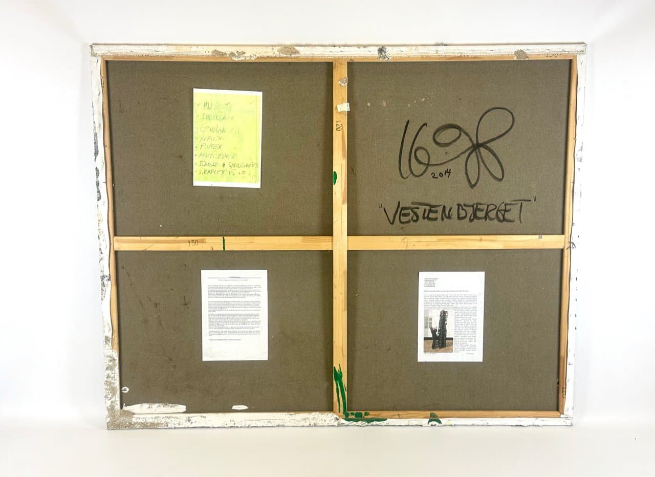 Painting West Mountain, blue grey white, by H. Westergaard, Denmark, 2014 - 150451