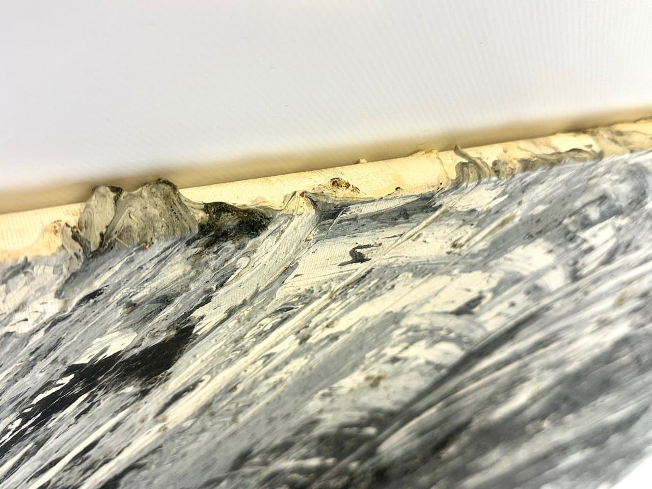 Painting West Mountain, blue grey white, by H. Westergaard, Denmark, 2014 - 150446