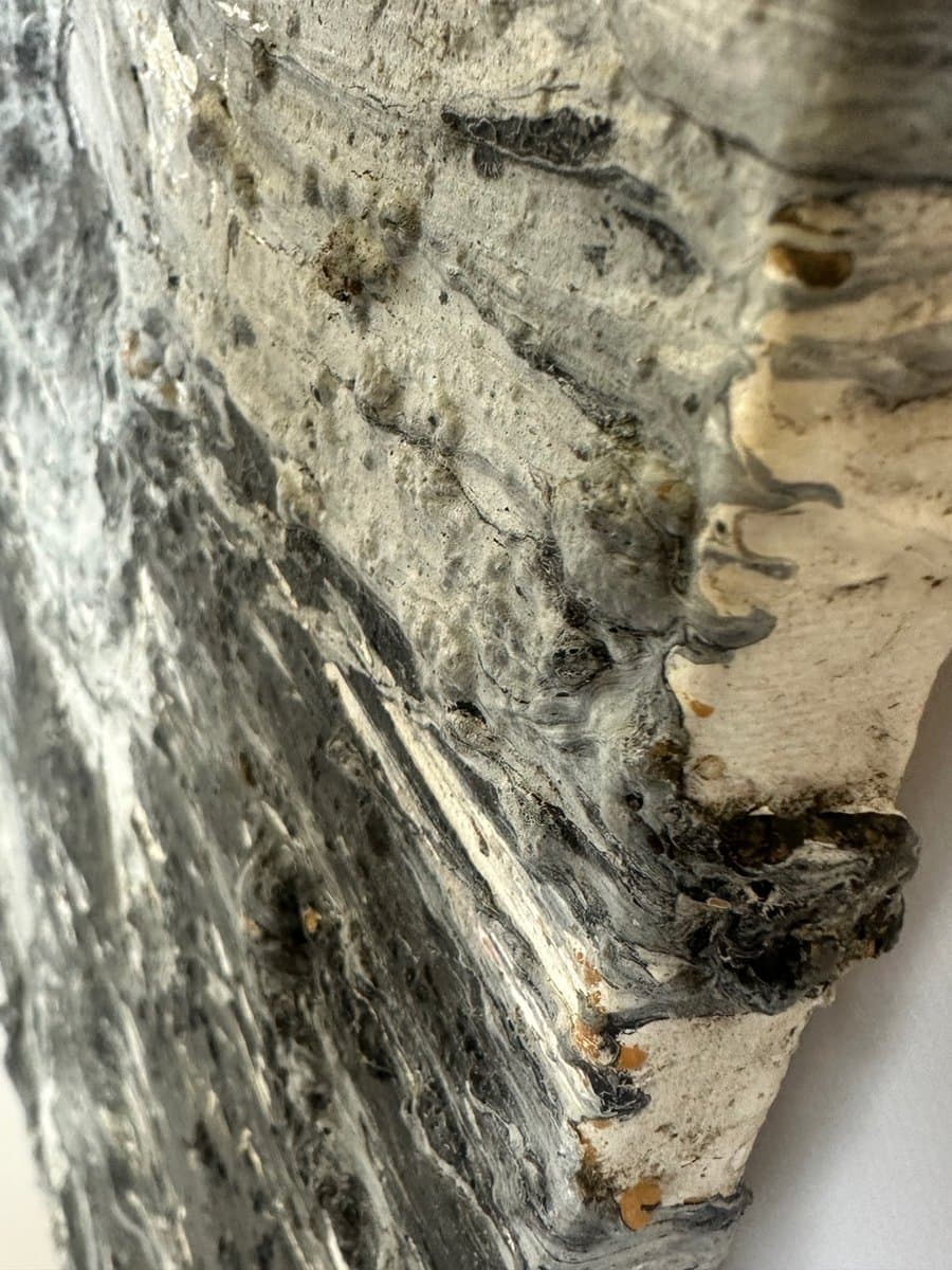 Painting West Mountain, blue grey white, by H. Westergaard, Denmark, 2014 - 150447