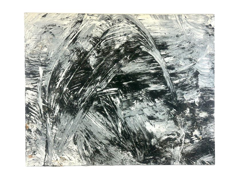 Obraz West Mountain, niebieski szary biały, aut. H. Westergaard, Dania, 2014