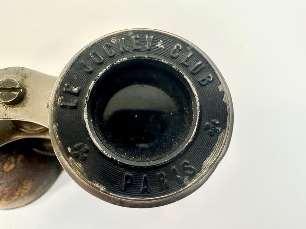 Lornetka Le Jockey Club, brązowy, skóra, mosiądz, Francja, XIX w. - 150471