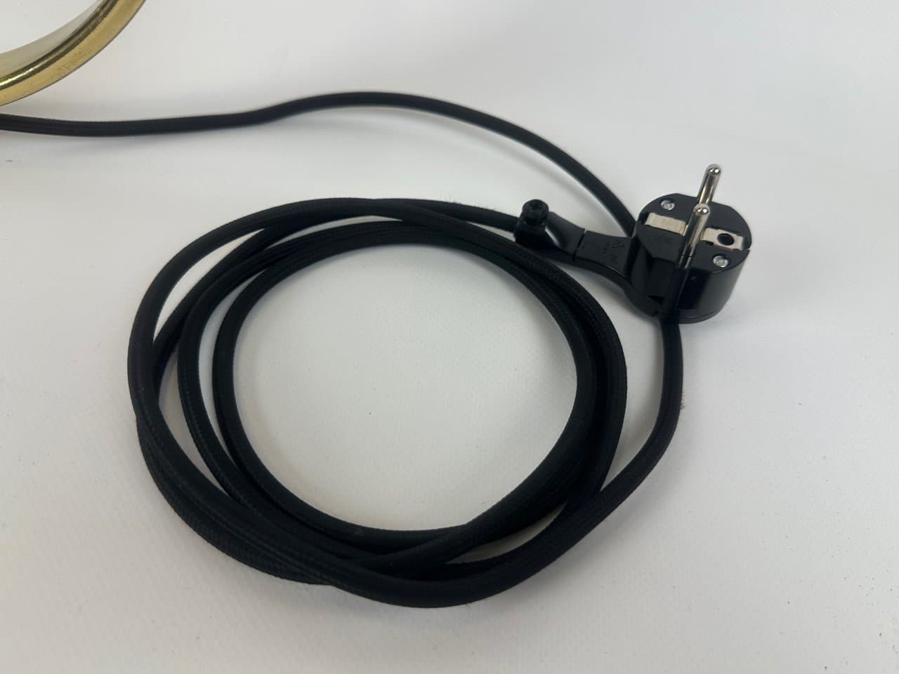 Lampa biurkowa, Space Age Model 7620, mosiądz złoty, stal czarna, Hillebrand, Niemcy, lata 60. - 150519