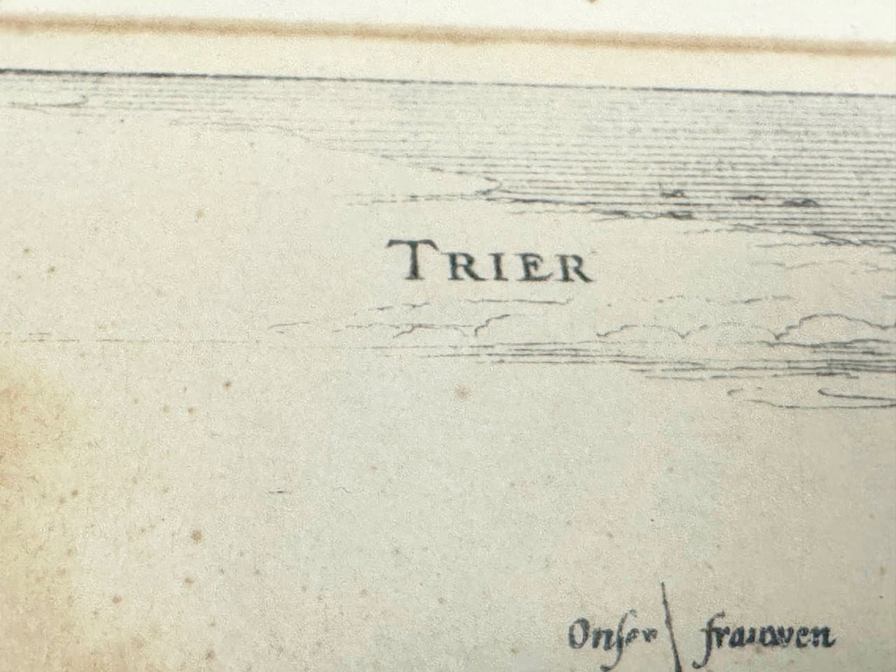 Copperplate Engraving Trier, beige, by P. Bertius, P. Kaerius, Netherlands, 18th c. and before - 150552