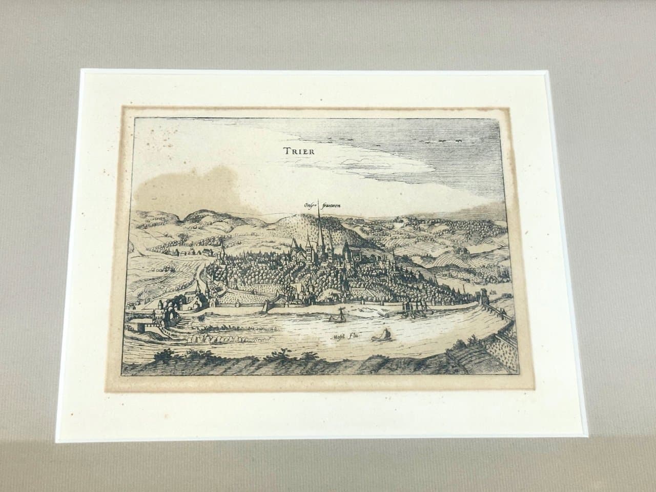 Copperplate Engraving Trier, beige, by P. Bertius, P. Kaerius, Netherlands, 18th c. and before - 150550