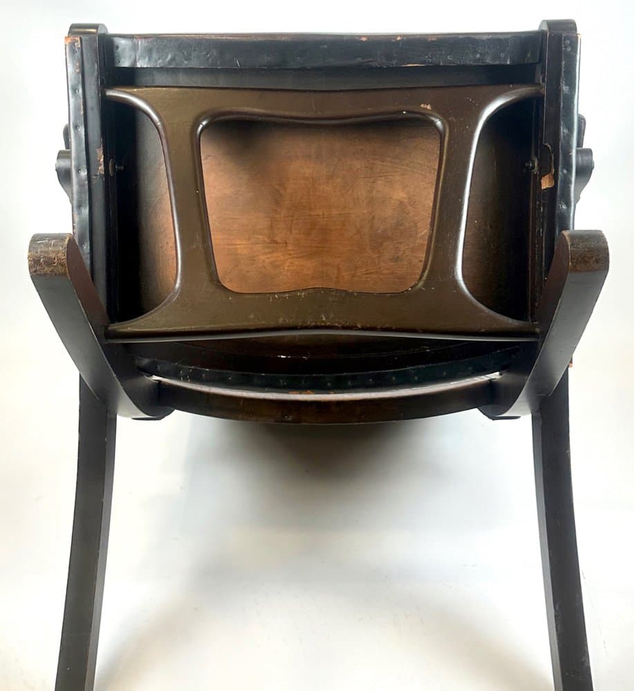 Krzesło składane, brązowy, skóra naturalna, Ekwador, lata 50. - 150604