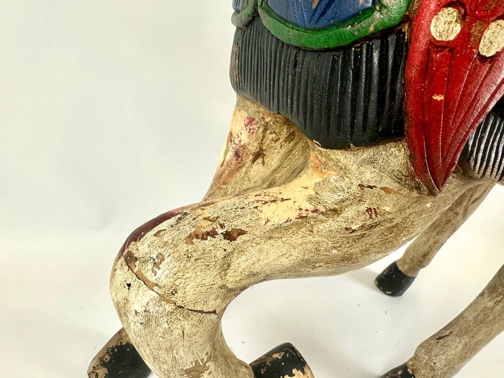 Horse figurine, hand-painted, wood, Germany, 19th c. - 150631