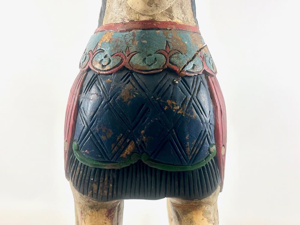 Horse figurine, hand-painted, wood, Germany, 19th c. - 150634