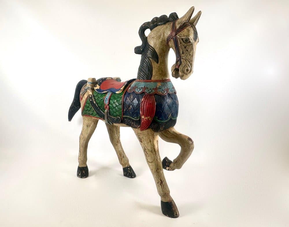 Horse figurine, hand-painted, wood, Germany, 19th c. - 150624