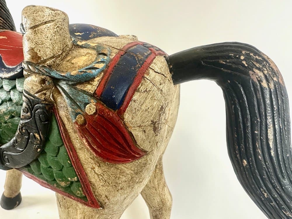 Horse figurine, hand-painted, wood, Germany, 19th c. - 150632