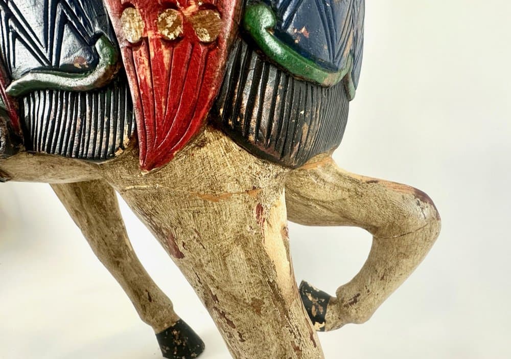 Horse figurine, hand-painted, wood, Germany, 19th c. - 150635